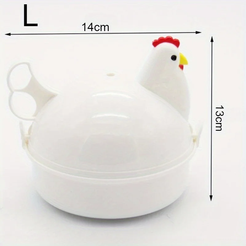 Neue schöne Huhn geformt Eierkocher Dampfer 4 Eier 1 Ei – Bild 6