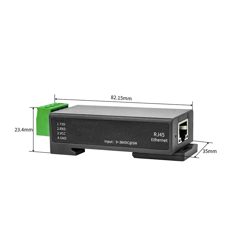 RS485 zu RJ45-Buchse, Schienenmontage, serieller Port-Server – Bild 6