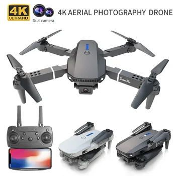 Professionelle Mini-Drohne mit Fernbedienung E88 4K HD-Luftbildkamera WiFi FPV faltbarer Quadrocopter