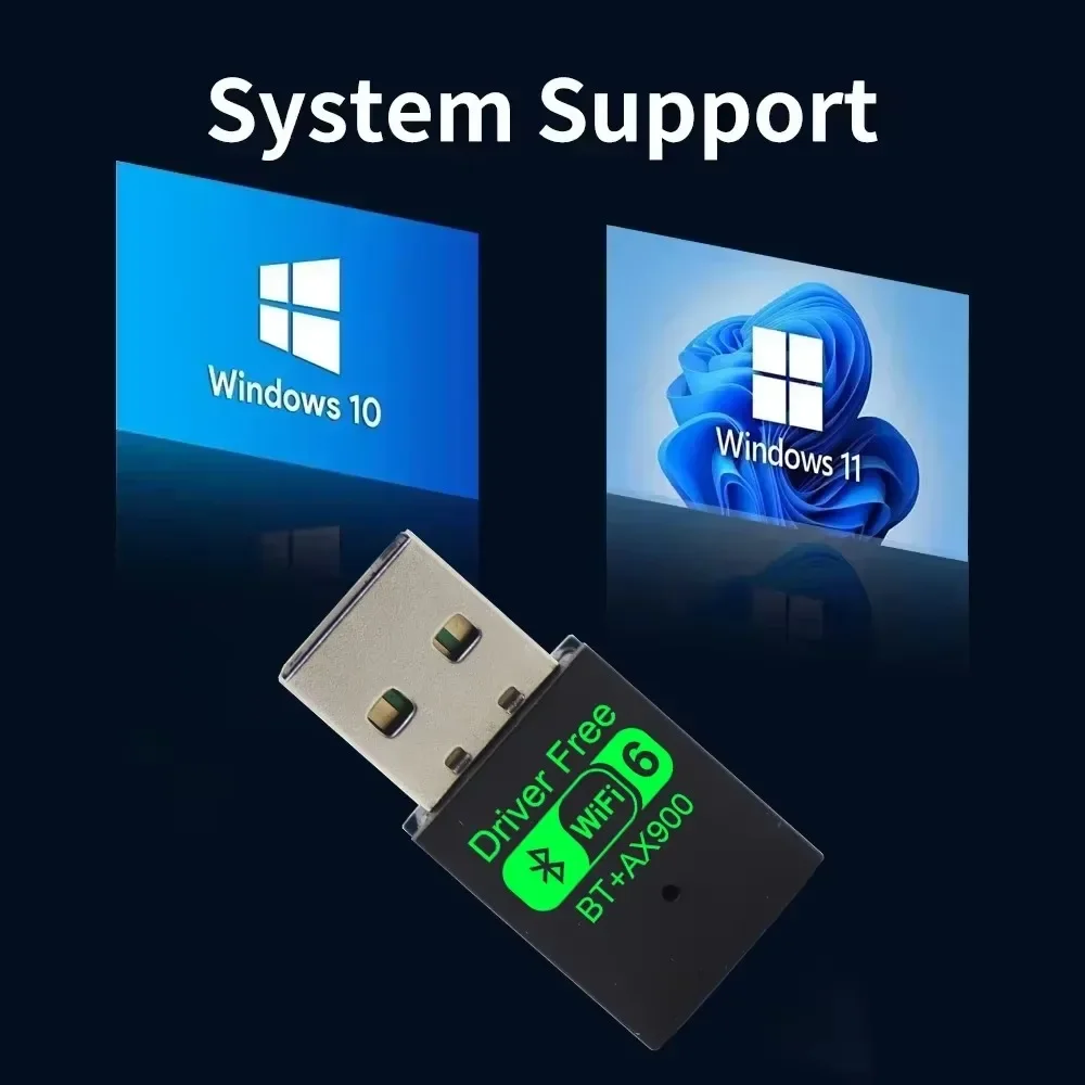 Wifi 6 Mini-USB-Dongle Netzwerkkarte BT 5.4 Empfänger-Dongle – Bild 6