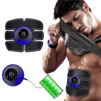 Elektrischer Muskelstimulator, Bauch, Arm, Bein, Rücken, Übung, Körper, Fitness, Massagegerät, Körperformung