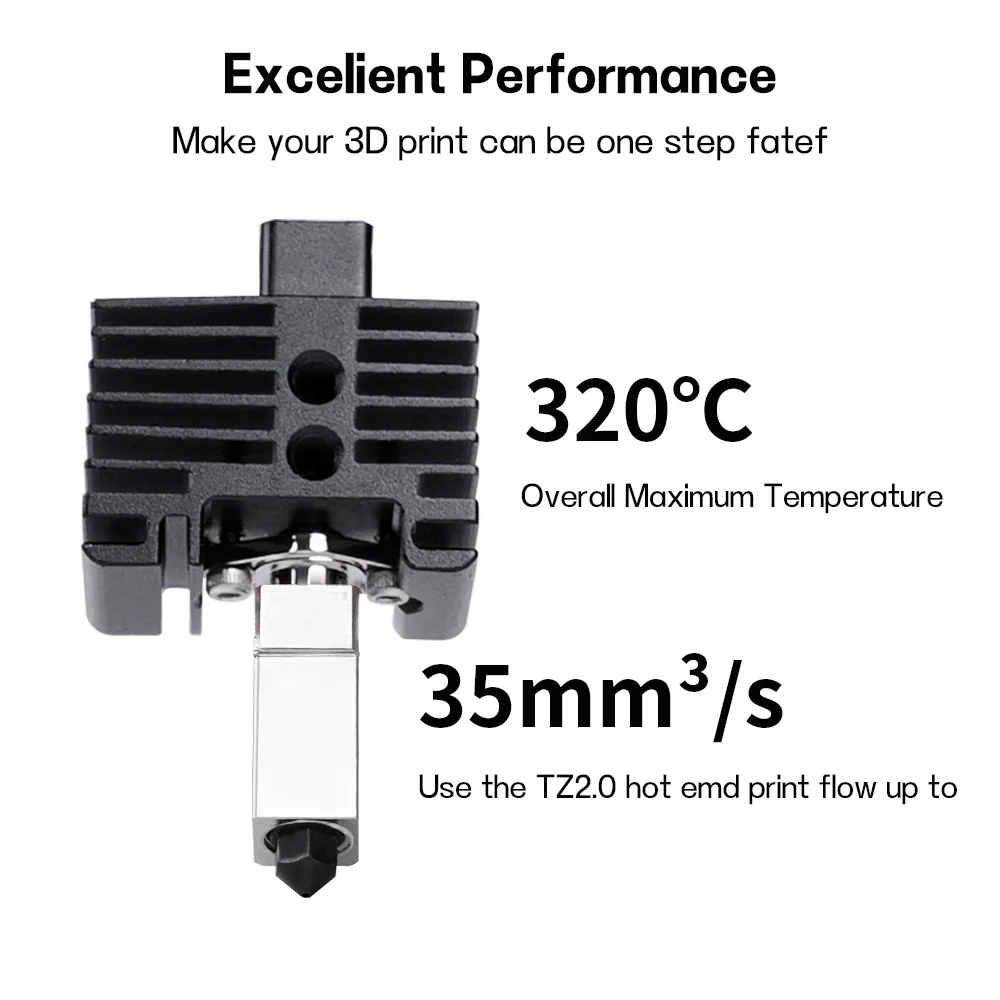 Für Bambu Lab Hotend Upgrade TZ 2.0 Version Gehärtete Düse – Bild 4