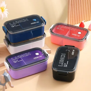 Lunchbox-Konservierungsbox, mikrowelle hitzebeständige Kunststoff-Lebensmittel, Obst-Aufbewahrungs