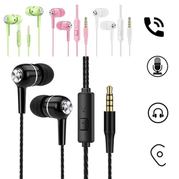Ohrhörer 3,5 mm mit Kabel und Mikrofon, 1 bis 4 Stück