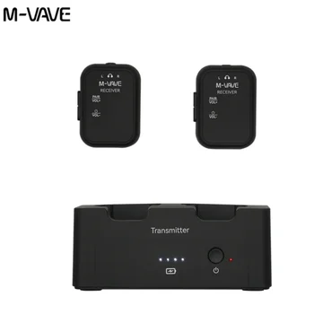 M-VAVE WP-12 2,4G Drahtlose Kopfhörer Monitor Audio System Übertragung Stereo Mono Recorder Wiederaufladbare