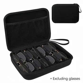6/7-Fächer Verstellbare Brillenaufbewahrungsbox | Tragbarer Brillenorganizer und Reise-Aufbewahrungsbox
