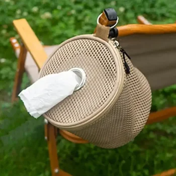 Outdoor Camping Taschentuch Fall Rollenpapier Aufbewahrungstasche mit Haken tragbare Taschentuchhalter Zelt
