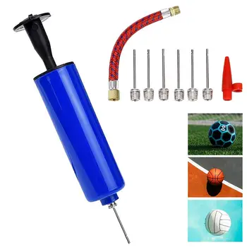 Flexible Schlauch Ballpumpe Handpumpe Inflator Tragbare Basketballpumpe Fußball Aufblasen mit Pumpe