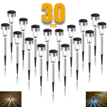 Solar Garten Licht Outdoor Solar betriebene Lampe wasserdichte Landschaft Laterne Beleuchtung für Weg Terrasse