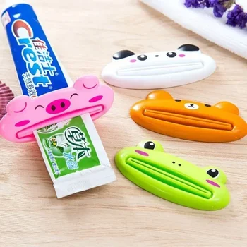Nette Cartoon Roll Zahnpasta Squeezer Dispenser Gesichtsreiniger Clips Kind Zahnpasta Halter Tube Saver