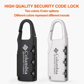 Legierung Kombination Code Nummer Schloss Vorhängeschloss Gepäck Schloss für Reißverschluss Tasche Rucksack