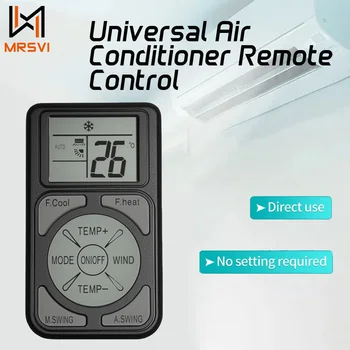MRSVI Mini tragbare Universal-A/C-Fernbedienung Q58, kompatibel mit allen großen Klimaanlagenmarken