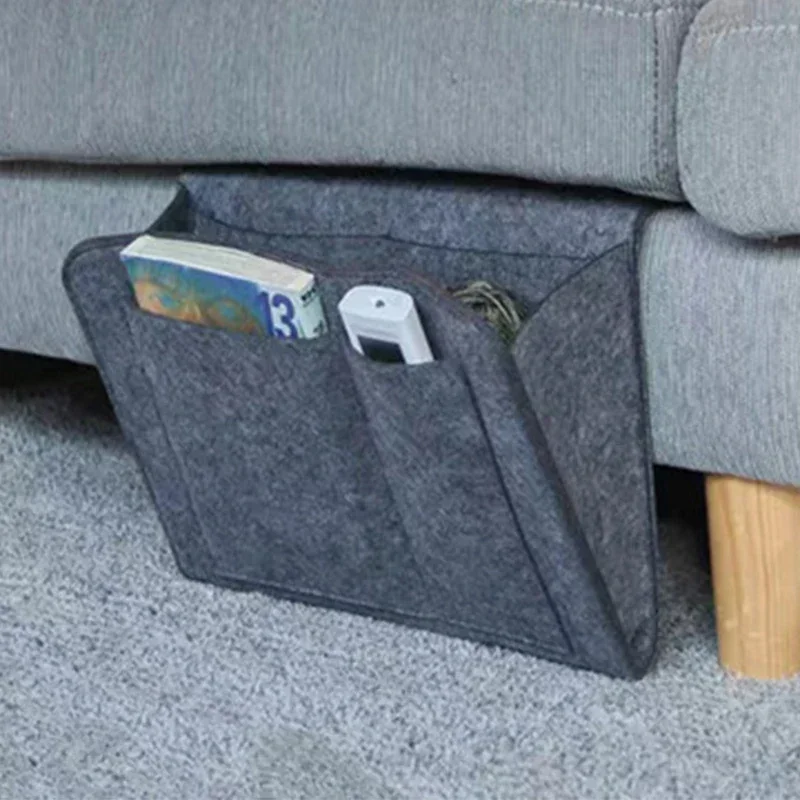 Filz Nachttisch Aufbewahrungstasche Beutel Bett Schreibtisch – Bild 5