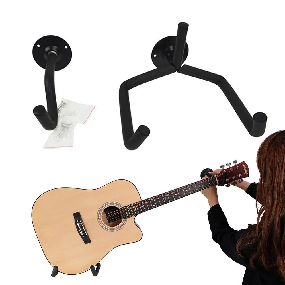 Horizontale Metallgitarre Wandhalterung Aufhänger Ständer für – Bild 2