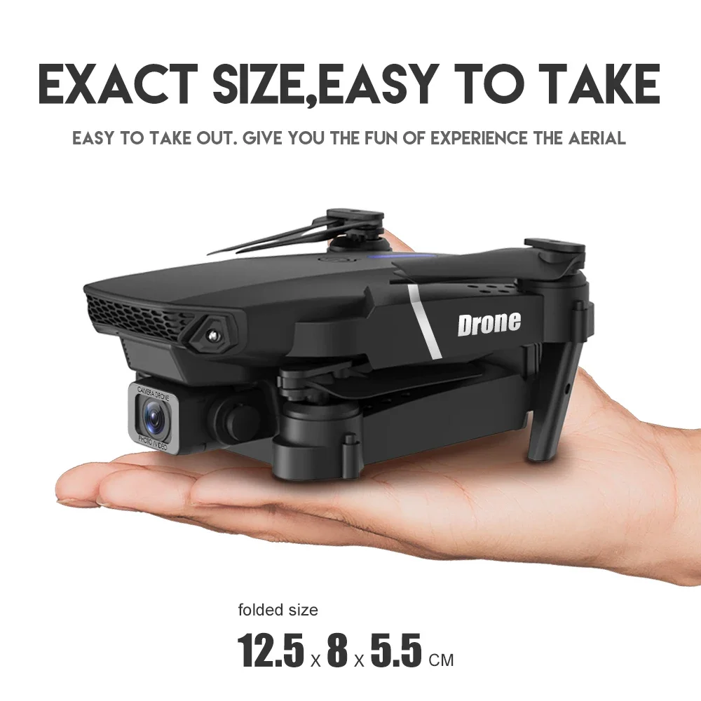 2025 E88 Pro WiFi FPV Drohne mit Single Dual 4K 1080P Kamera – Bild 6