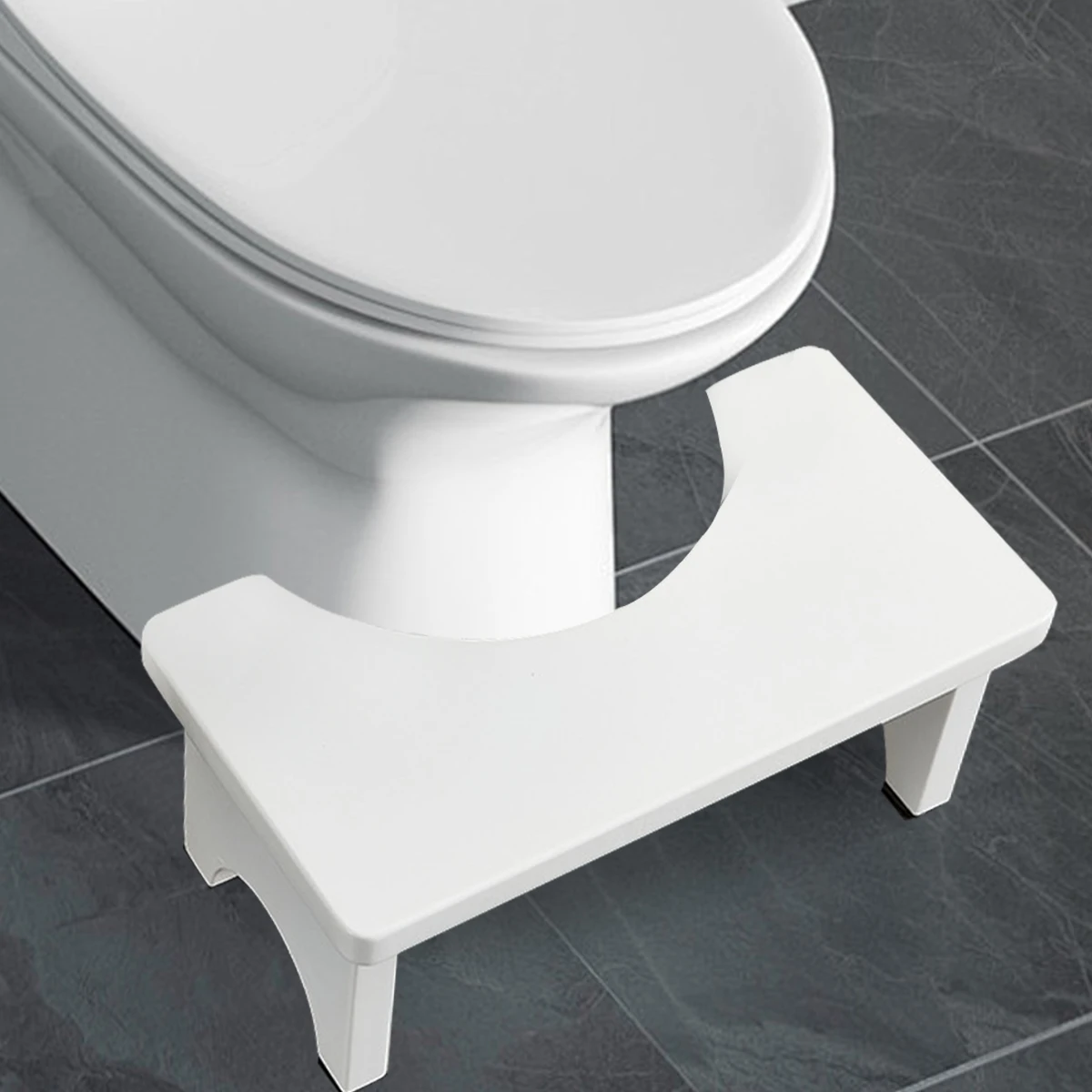 Robuster tragbarer Bambus-Toiletten-Hockhocker für – Bild 3
