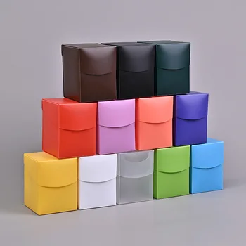 1 Box Spiel-Sammelkartenbox, einfarbige Kartenbox, Kartenhalter-Aufbewahrungsbox für Sammelkarten, Sport