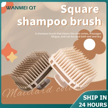 Silikon Shampoo Pinsel Kopf Kopfhaut Massage Kamm Haar Waschen Kamm Körper Massage Dusche Pinsel Salon Friseur