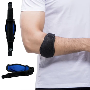 Ellenbogenbandage für Tennis, Golfer, Badminton, Sportschutz, verstellbares Armband, Kompressionspolster