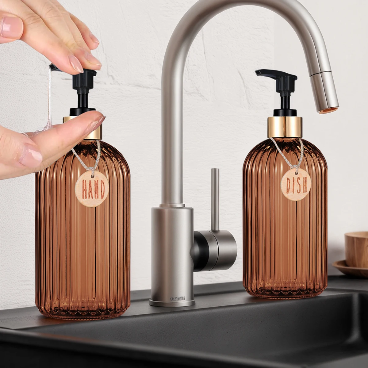 Neue Home Wohnung Dekoration Spülmittel Spender Flasche – Bild 2
