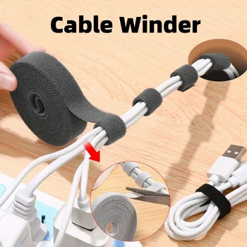Kabel-Organizer, abreißbare Kabelschutzbänder für Telefon, Maus, Kopfhörer, Datenkabelhalter