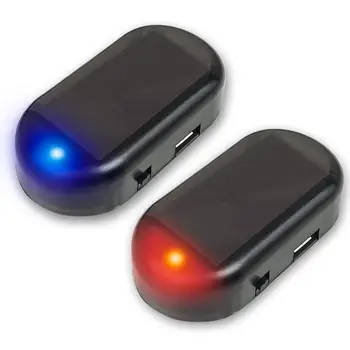 Auto Gefälschte Sicherheit Licht Solar Powered Universal Warnung LED Licht Alarm Lampe Anti-Diebstahl Vorsicht