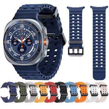 Uhrenarmband für Samsung Galaxy Watch 7 8 Ultra, Ersatzarmband aus Gummi für Samsung Galaxy Watch 8 Zubehör