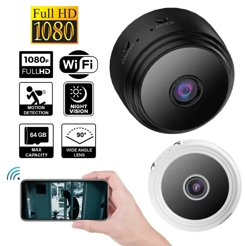 A9 Mini WiFi Kamera Fernbedienung Drahtlose infrarot 720p HD – Bild 4