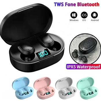 E6S Drahtlose Bluetooth-Kopfhörer TWS Bluetooth-Headset Drahtlose Ohrhörer mit Geräuschunterdrückung