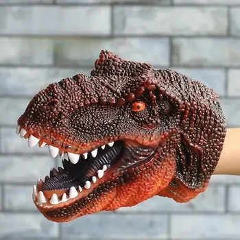 Handpuppen Dinosaurierkopf Modell Spielzeug T-Rex Dino Park Puppen Dinosaurier Welten Stofftier für Geschenke