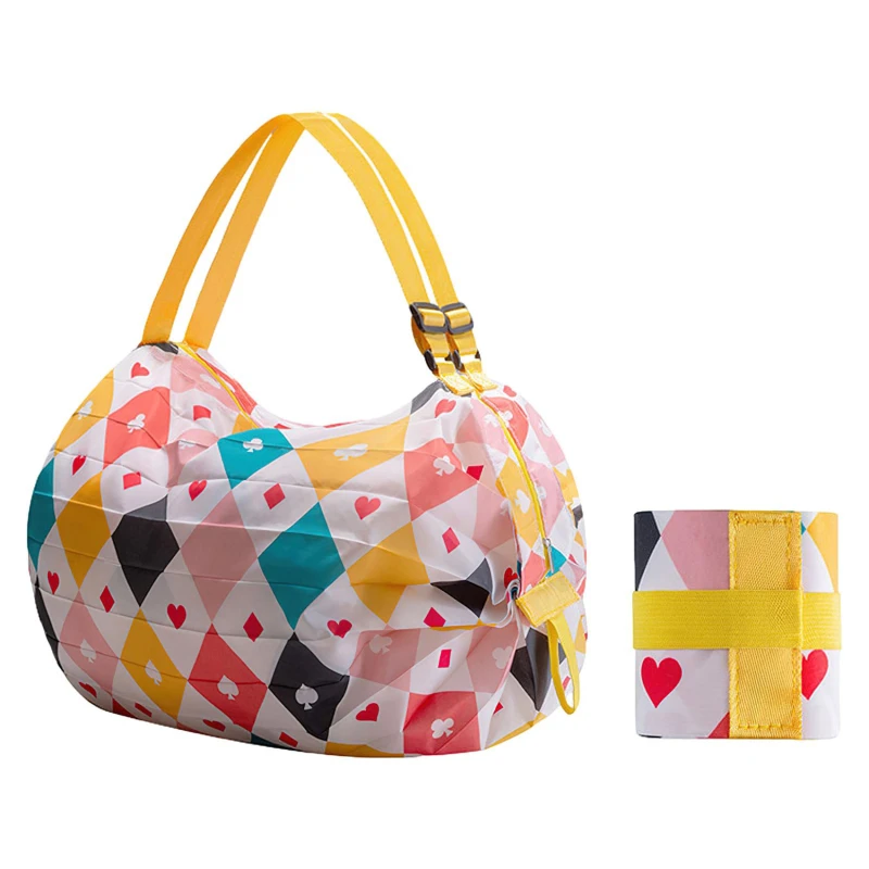 1pc faltbare Einkaufstaschen faltbare Lagerung Tasche mit – Bild 5