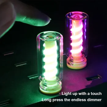 Auto USB LED Spirale Filament Touch Dimmen Glühbirne 5V Retro LED-Lampen 1W Nachtlicht Camping Glühlampe