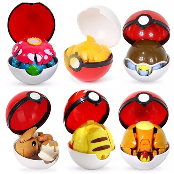 Figur Pokemon Pokeball Transformation Pikachu Charizard Venus aur Blast oise Mewtwo Gyarados Solgaleo Lunala