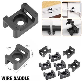 Kabelbinder-Montageclips Sattelform, 100 Stück
