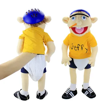 60 cm Jeffy Handpuppe Plüsch Kinder Weiche Puppe Talk Show Party Requisiten Weihnachten Puppe Plüsch Spielzeug