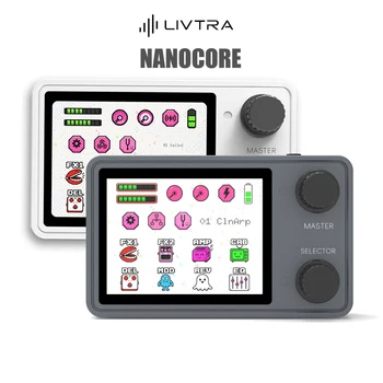 LIVTRA NANOCORE Mini Multi-Effekt-Prozessor Pocket-Pedal AMP AI Drums Loopback NAM Master Tone für Akustik