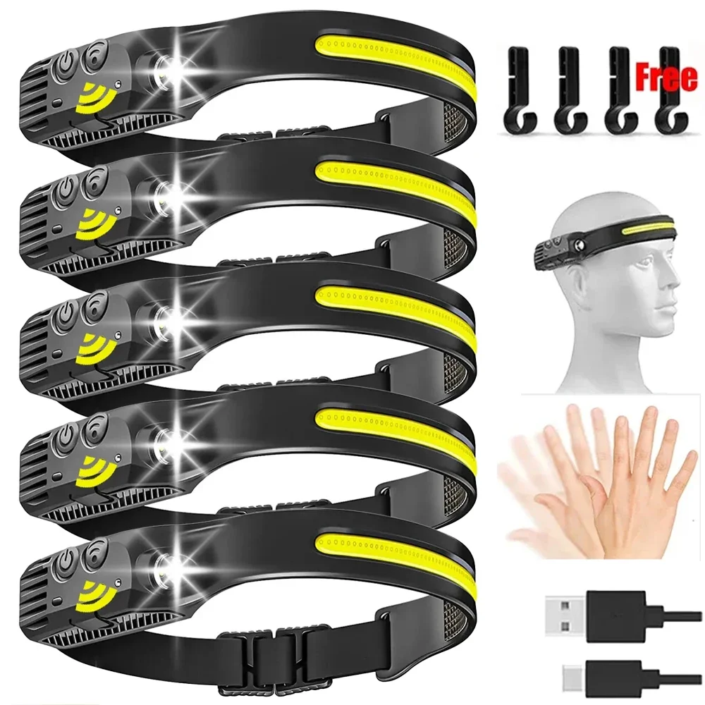 USB wiederaufladbare LED Sensor Scheinwerfer COB Scheinwerfer