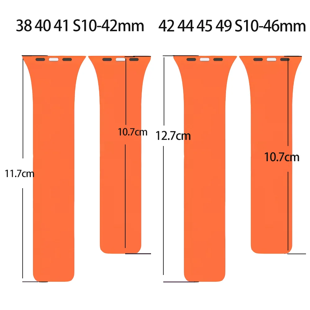 Magnetisches Silikonarmband für Apple Watch, 40 bis 49 mm – Bild 5