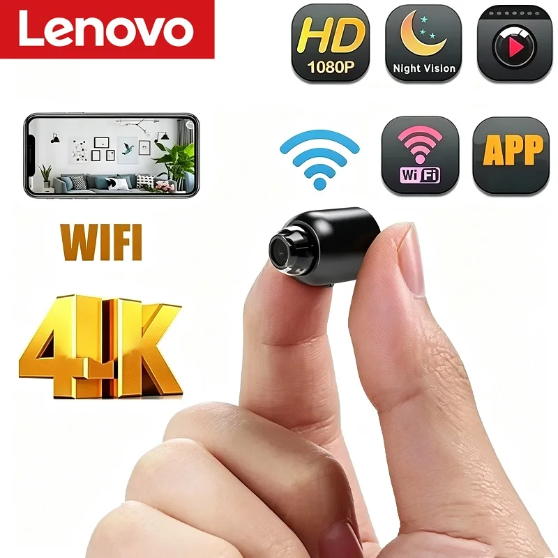 Lenovo X5 Mini Nachtsicht 4K Drahtlose Überwachungskamera