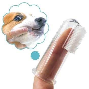 Superweiche Haustier-Finger-Zahnbürste, Teddy-Hundebürste, Mundgeruch, Zahnstein, Zahnpflege-Werkzeug, Hund
