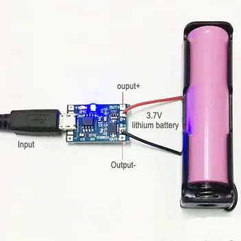 3,7 V Lithium-Batterie-Ladegerät-Schutzplatine, 5 V, 1 A, 2 A, Li-Ion, Lipo-Batterie-Ladeschutz