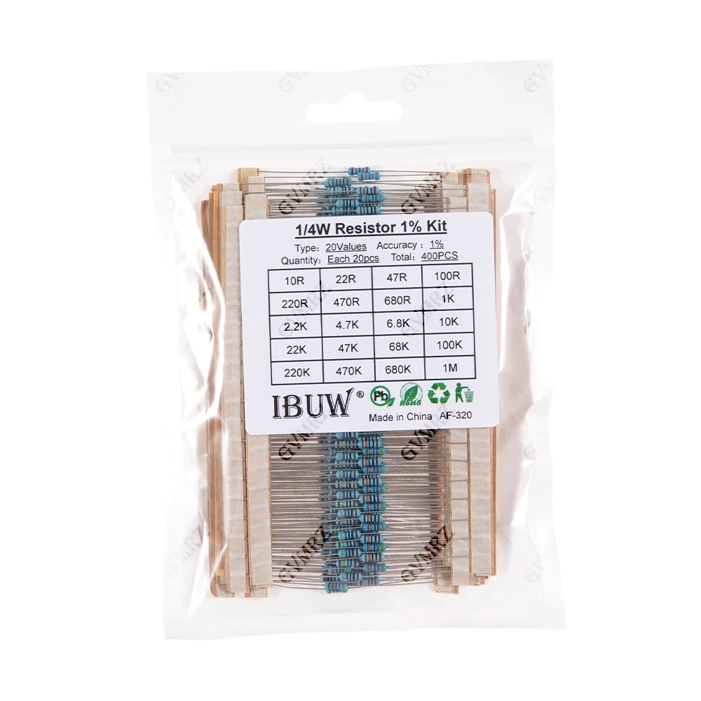 1/4W 1/2W 1W 2W 3W Widerstands-Set 1% – Bild 2