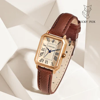Mode Retro Digital Zifferblatt Casual Uhren quadratisches Leder armband modische Uhr Quarz Armbanduhr
