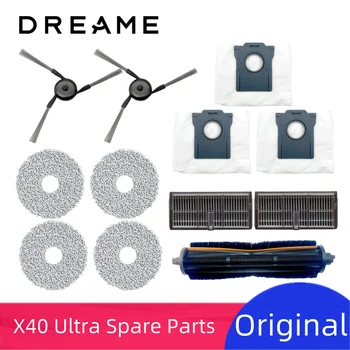 Dreame Bot X40 Ultra Roboter-Staubsauger-Ersatzteile für Mijia M40 Gummi-Haarschnitt-/Seitenbürste, Filter