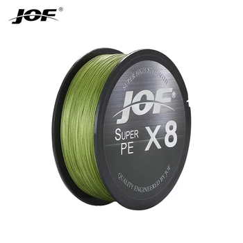 JOF Angelschnur mit 8 Strängen, 150 m, 300 m, 500 m, Multifilament-Angelschnur, Angelzubehör, geflochtene