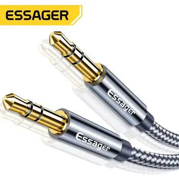 Essager Aux-Kabel, Lautsprecherkabel, 3,5 mm Klinke, Audiokabel für Auto-Kopfhörer-Adapter, männlicher Klinke
