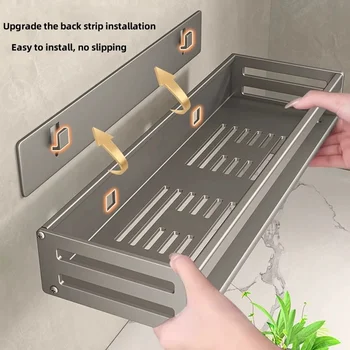 Dusche Ecke Regal Ohne Bohren Aluminium Badezimmer Regal Mit Handtuch Bar Shampoo Halter Wc Rack Bad Zubehör