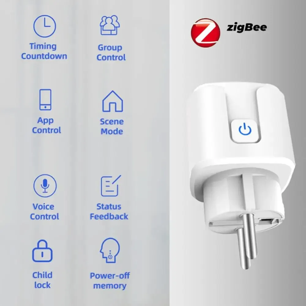ZigBee-Steckdose 20 A mit Strommessung, Alexa/Google – Bild 3
