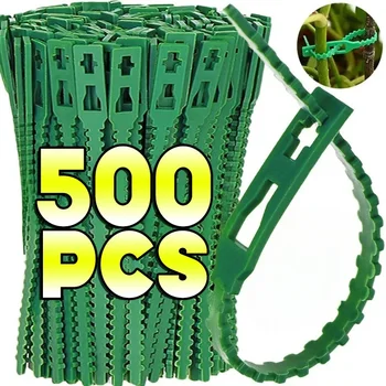 Wiederverwendbare Garten-Kabelbinder, Pflanzenrebe, Baumsträucher, Stützverschluss, Verriegelung, Nylon