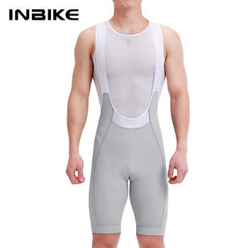 INBIKE 2025 Herren-Radsport-Trägerhose, hohe Taille, atmungsaktiv, Radfahren, Fahrrad-Trägerhose